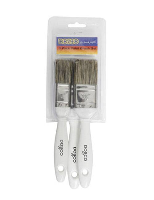 Pack of 3 V7 paint brushes of various small sizes